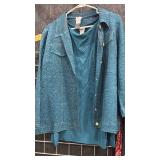 Three Skirts M L and Two Cardigans with Tops M