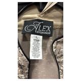 Alex Evenings Silver Sequined Evening Top Set L