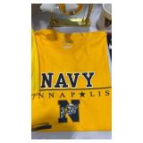 USNA Collection. T Shirt L, Clock, Beanie Bear, Umbrella, Golf Balls, Mug and more