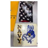 USNA Collection. T Shirt L, Clock, Beanie Bear, Umbrella, Golf Balls, Mug and more