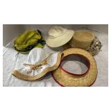 Fabric and Straw Hats