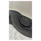 Barmah Leather Fold away hats with bag