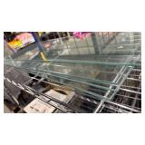 4 Glass Shelf Pieces 10 inches wide 30 inches long