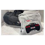 Chevrolet Corvette C5 Official Leather Travel Bag and XL Zipper Swearshirt