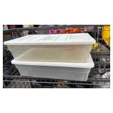 Two Storage Bins with lids