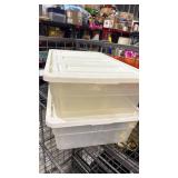 Two Storage Bins with lids