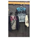 Jamie Sadock Golf Wear Tops, Pebble Beach Cardigan L and Myrtle Beach Towel with Pair of Foot  Joy Gloves