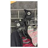 Jamie Sadock Golf Wear Tops, Pebble Beach Cardigan L and Myrtle Beach Towel with Pair of Foot  Joy Gloves