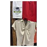 Nike, Sport Haley, Lady Divots L XL Golf Tops, Two Visors and Mulligan Towel