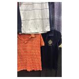 Nike, Sport Haley, Lady Divots L XL Golf Tops, Two Visors and Mulligan Towel
