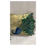 Elegant Peacock Decorative Throw Pillows