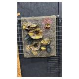 Handcrafted 3D Floral Art Quilt Wall Hanging
