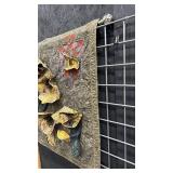 Handcrafted 3D Floral Art Quilt Wall Hanging