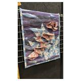 Handcrafted Floral Applique Wall Hanging