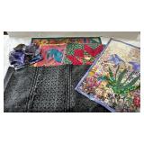 Quilted Artwork and Table Runner