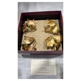 Gold Ginkgo Leaf Napkin Ring Collection