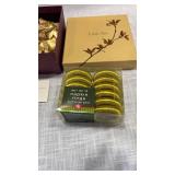 Gold Ginkgo Leaf Napkin Ring Collection