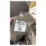 Navy Football Goat Mascot Throw Blanket has tear in it