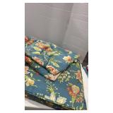 Seat cushion and matching tablecloths