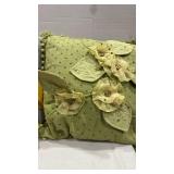 Decorative Throw Pillows Set - Yellow & Sage Green
