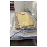 2 standard pillows and various pillow cases