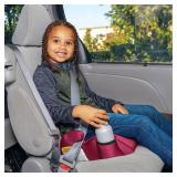 FACTORY SEALED - Diono Solana, No Latch, Single Backless Booster Car Seat, Lightweight, Machine Washable Covers, Cup Holders, Black