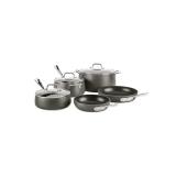 APPEARS NEW - All-Clad 8400001963 HA108AZ HA1 Hard Anodized Nonstick Dishwasher Safe PFOA Free Cookware Set, 8-Piece, Black