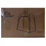 FACTORY SEALED - JELUCAMP Small Greenhouse for Outdoors, Portable Plastic Walk-in Greenhouse with Window, Heavy Duty Green Houses for Indoor Backyard Outside, Clear PVC Cove, Gold