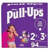 FACTORY SEALED - Pull-Ups Girls  Potty Training Pants Size 4  2T-3T  94 Ct