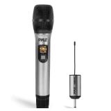APPEARS NEW - PYLE Portable UHF Wireless Microphone System - Professional Battery Operated Handheld Dynamic Unidirectional Cordless Microphone Transmitter Set w/Adapter Receiver, for PA Karaoke DJ Par