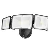 APPEARS NEW - LEPOWER 3500LM Dusk to Dawn LED Security Lights Outdoor, 35W Outdoor Flood Light with Photocell, 5500K, IP65 Waterproof 3 Head Exterior Light for Garage, Patio, Yardï¼Blackï¼