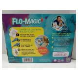 FACTORY SEALED - Flo-Magic Adventure Airbrush Marker Stencil Art Kit- Rocket, Race Car, Dinosaur- Washable Non-Toxic, Rechargeable- Craft kit for Kids Age 5 6 7 8 9 10