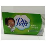 FACTORY SEALED - Puffs Plus Lotion Facial Tissue, 1 Family Box, 124 Tissues Per Box