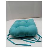 MAGIC ELEPHANT Chair Cushions for Dining Chairs, Memory Foam Kitchen Chair Cushions Set of 4, Non-Slip Thick Dining Room Chair Pads Seat Cushions, 15.5 x 15.5" x 4" (Aqua Green)