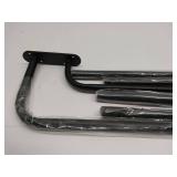 FACTORY SEALED - Double Rods Curtain Rods for Windows 36 to 72 Inch, Matte Black Double Curtain Rods Wrap Around, Heavy Duty Dual Curtain Rod Double Blackout Curtain Rod, Room Darkening Double Curtain
