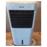 COSTWAY Evaporative Cooler, 3-in-1 Cooler, Fan and Humidifier with 5.3Gal/20L Tank & 7.5H Timer, 4 Speeds and 3 Modes, Remote Control, Portable Air Cooler with 4 Wheels, 2 Ice Boxes for Home Office - 