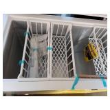 8.8 cu. ft. Manual Defrost Convertible Chest Freezer with LED Light in White Powered by Hubspace (Cosmetic Damage) - Retail: $400