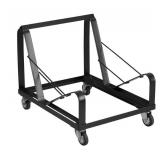Flash Furniture HERCULES Series Black Steel Sled Base Stack Chair Dolly - Retail: $93