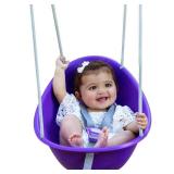 Coconut Baby Swing  Toddler Swing  Baby First Swing  Easy Installation  Ages 9 Months and up  Purple