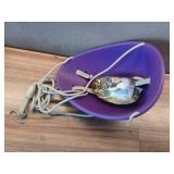 Coconut Baby Swing  Toddler Swing  Baby First Swing  Easy Installation  Ages 9 Months and up  Purple