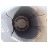 Pack Of 3 - BRUTE 32 Gal. Grey Vented Plastic Outdoor Trash Can with Lid For Restaurants Offices/Warehouses/Commercial Environments (SEE DETAILS) - Retail: $41