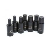 1/2 in. Drive Hex Bit Impact Socket Set SAE (7-Piece)