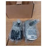 Kwikset 917TNL-S Tustin SmartKey Single Cylinder Keypad Entry Door Lever Set Satin Nickel Door Hardware Door Levers Keyless Entry Door Levers - Retail: $89