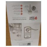 Kwikset 917TNL-S Tustin SmartKey Single Cylinder Keypad Entry Door Lever Set Satin Nickel Door Hardware Door Levers Keyless Entry Door Levers - Retail: $89