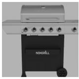 5-Burner Propane Gas Grill in Stainless Steel with Side Burner and Condiment Rack - Retail: $249