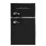 Retro 3.2 Cu. Ft. 2 door Mini Fridge in Black - Retail: $270