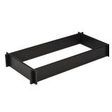 Pack of 2 ,4 sq. ft. X 2 sq. ft. Black Poly Resin EZ Set Stackable Garden Bed - Retail: $140