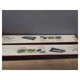 Pack of 2 ,4 sq. ft. X 2 sq. ft. Black Poly Resin EZ Set Stackable Garden Bed - Retail: $140