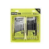 Black Oxide Hex Shank Drill Bit Set (25-Piece)