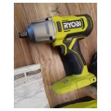 RYOBI ONE+ 18V Cordless 1/2 in. Impact Wrench Kit with 4.0 Ah Battery and Charger - Retail: $99